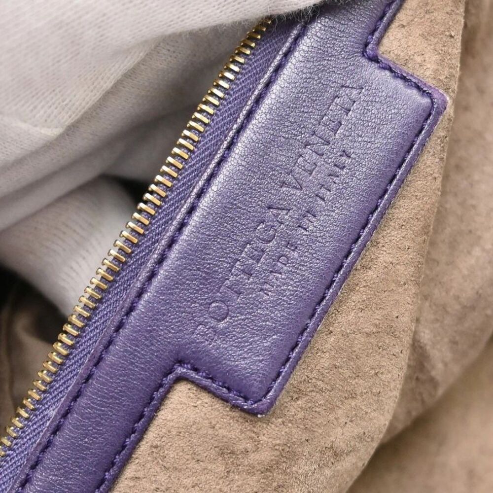 Bottega Veneta Veneta Hobo Intrecciato Nappa Purple Leather Handbag - Picture 8 of 8